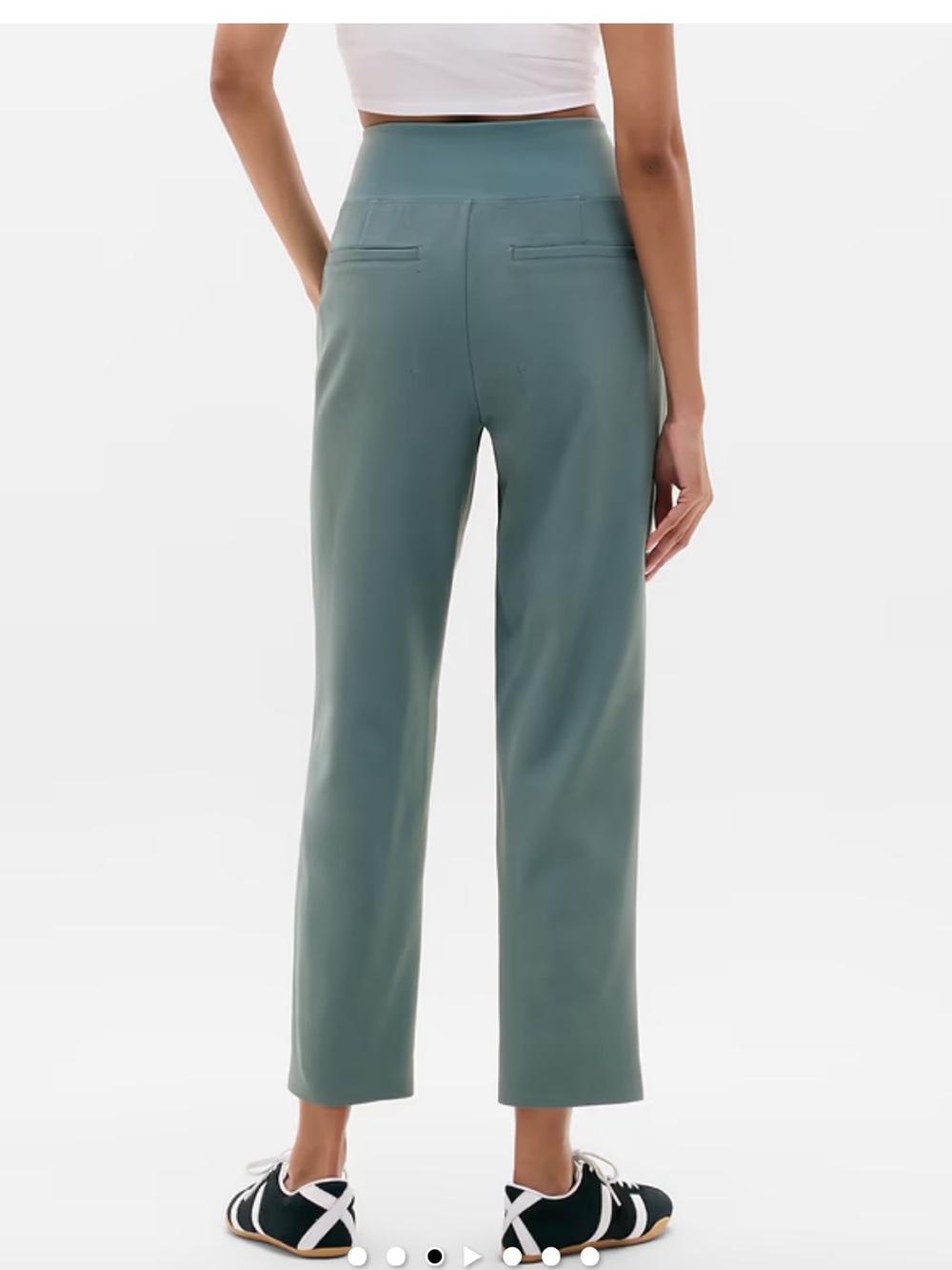 ATHLETA Endless High Rise Pant 6 in Botanical Green Straight Leg - Picture 3 of 11